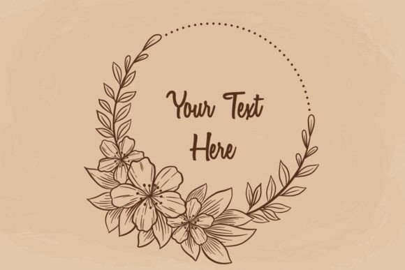 Download Hand Drawing of Vintage Floral Frame - Premium Resources