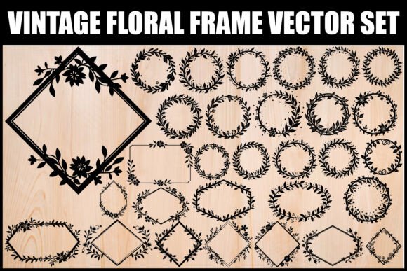 Download Vintage Floral Frame SVG Bundle - Premium Resources
