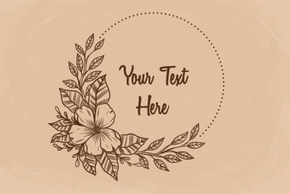 Download Hand Drawing Vintage Floral Frame - Premium Resources
